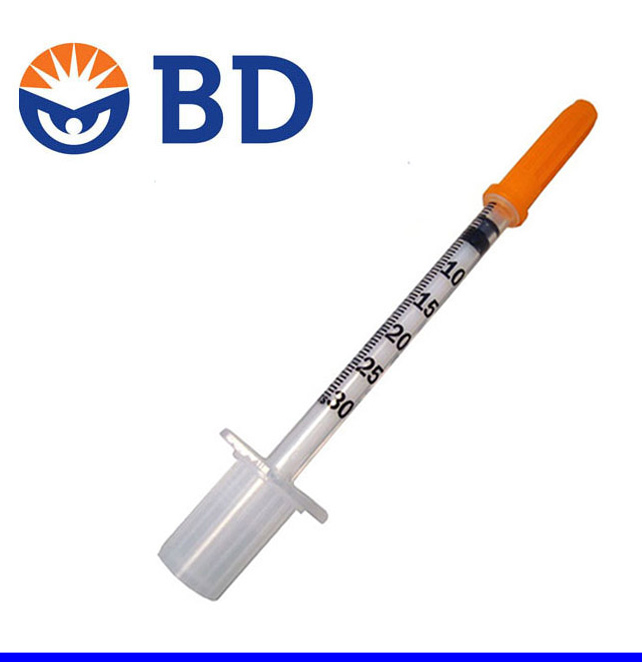 极细0.3ml美国BD一次性胰岛素注射器